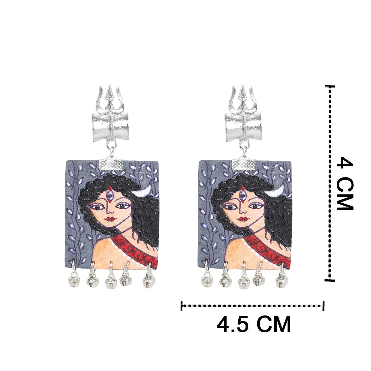 Jyestha Traditional Multi Color Hand Painted Drop (Earrings) HP-ER-086