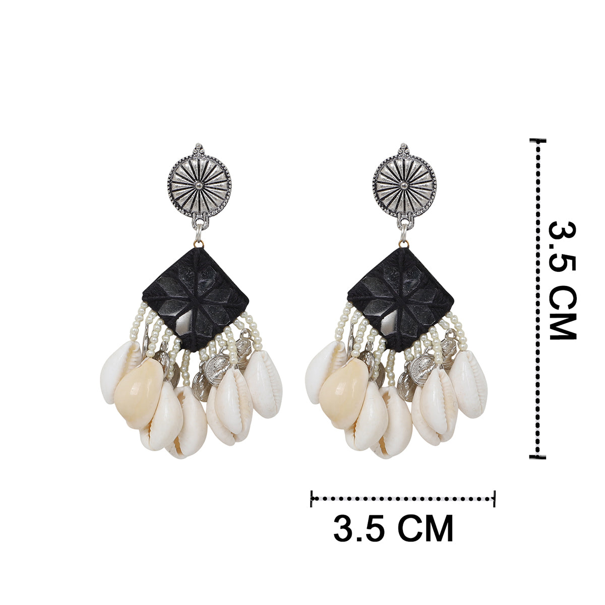 Ebony Multi Color Handmade Drop (Earrings) HM-ER-022