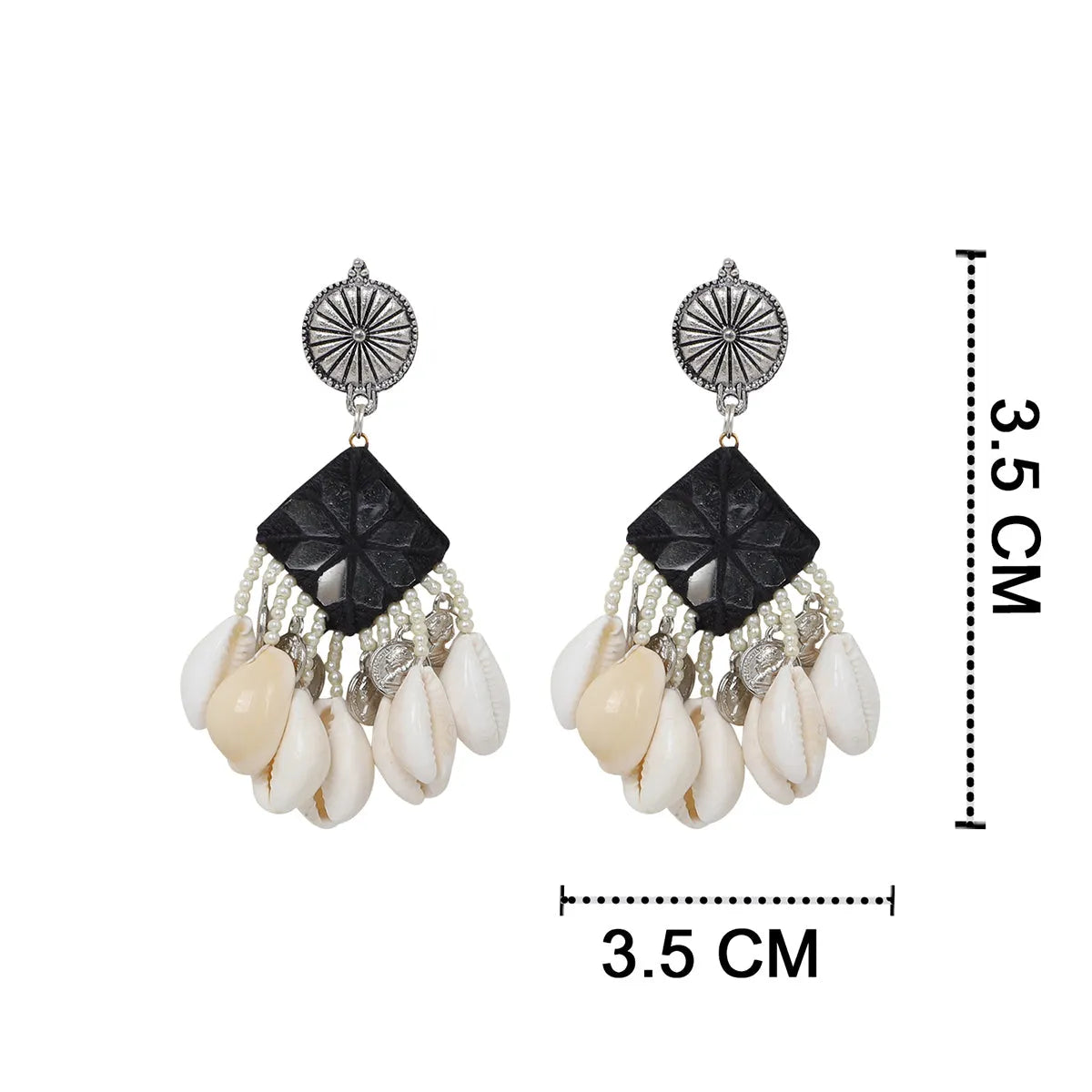 Ebony Multi Color Handmade Drop (Earrings) HM-ER-022