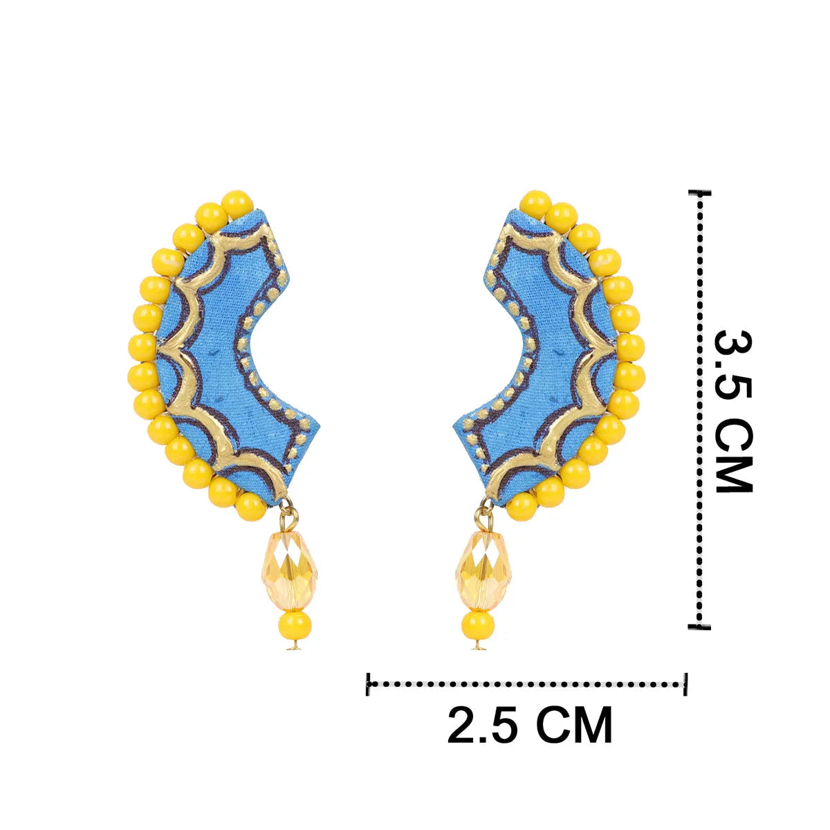 Neela Traditional Multi Color Hand Painted Drop (Earrings) HP-ER-075