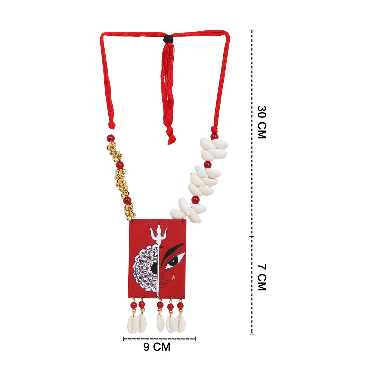Durga Mandala Classic Multi Color Handmade (Necklace set) HP-NP