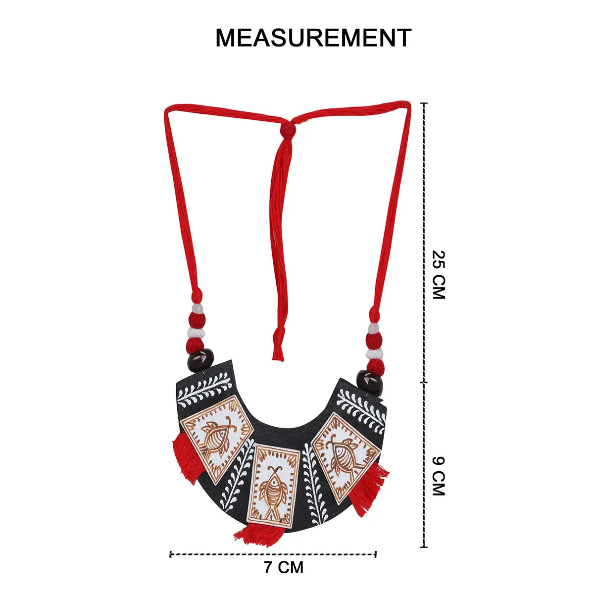 Pure Meen Classic Multi Color Hand Painted (Necklace) HP-NP-086