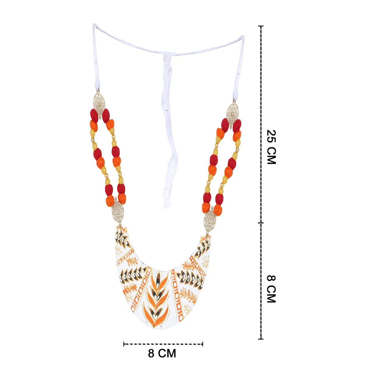 Crescent Glow Classic Multi Color Hand Painted (Necklace) HP-NP-029
