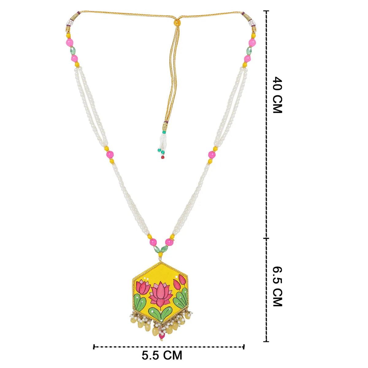 Lily Classic Multi Color Hand Painted (Necklace) HP-NP
