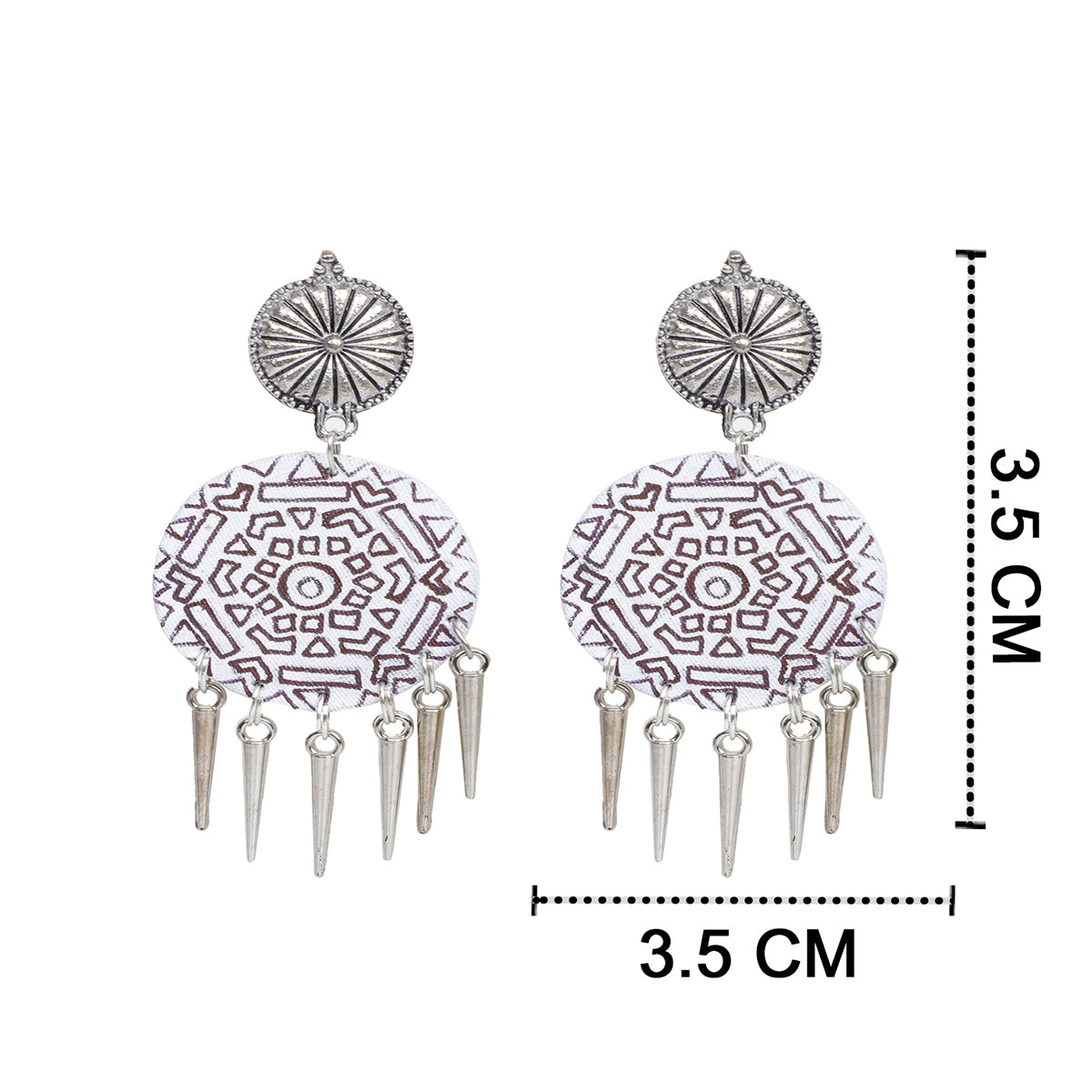 Raas Modern Multi Color Hand Painted Drop (Earrings) HP-ER-165