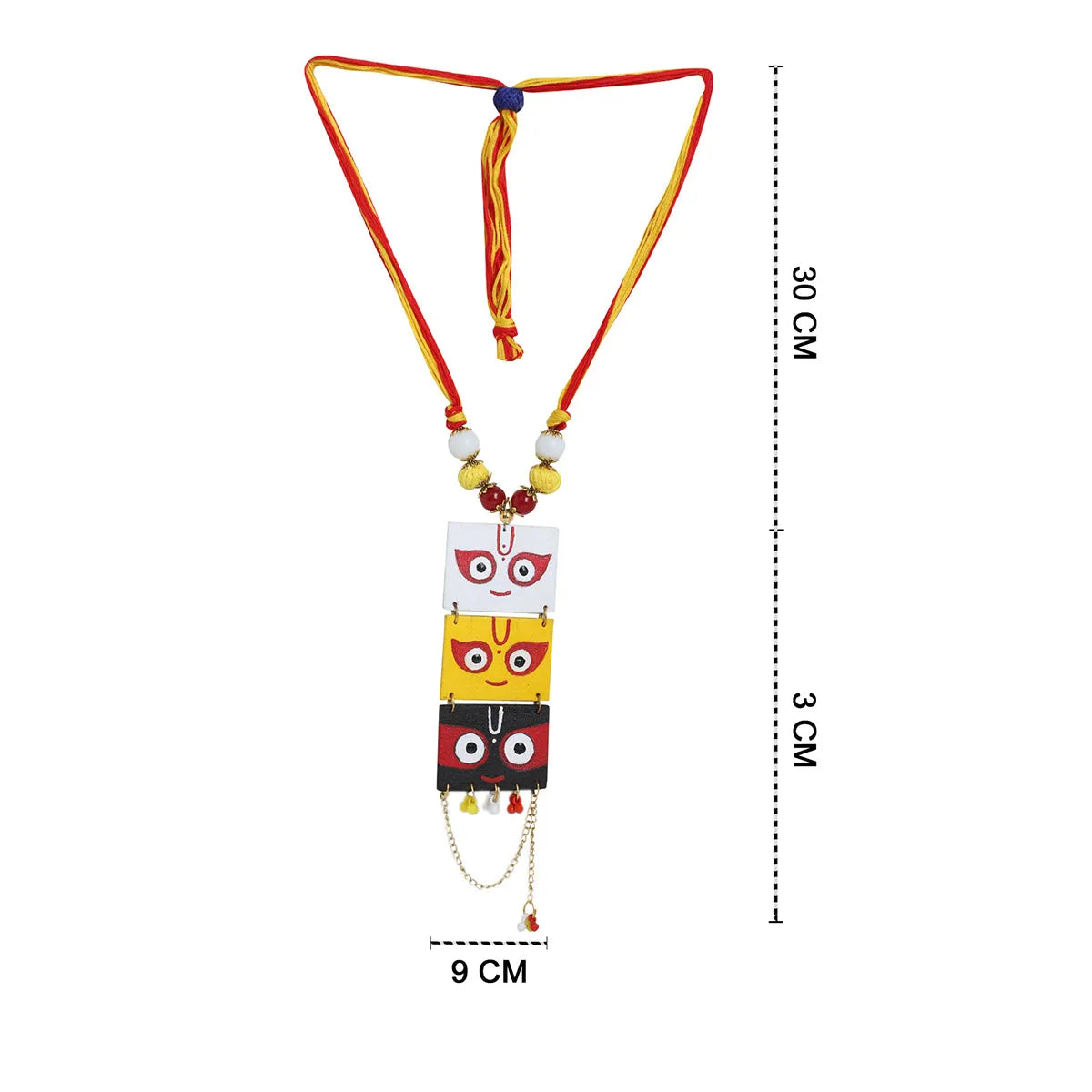 Keshava Puri Jagannath Traditional Multi Color Hand Painted (Necklace) HP-NP-149