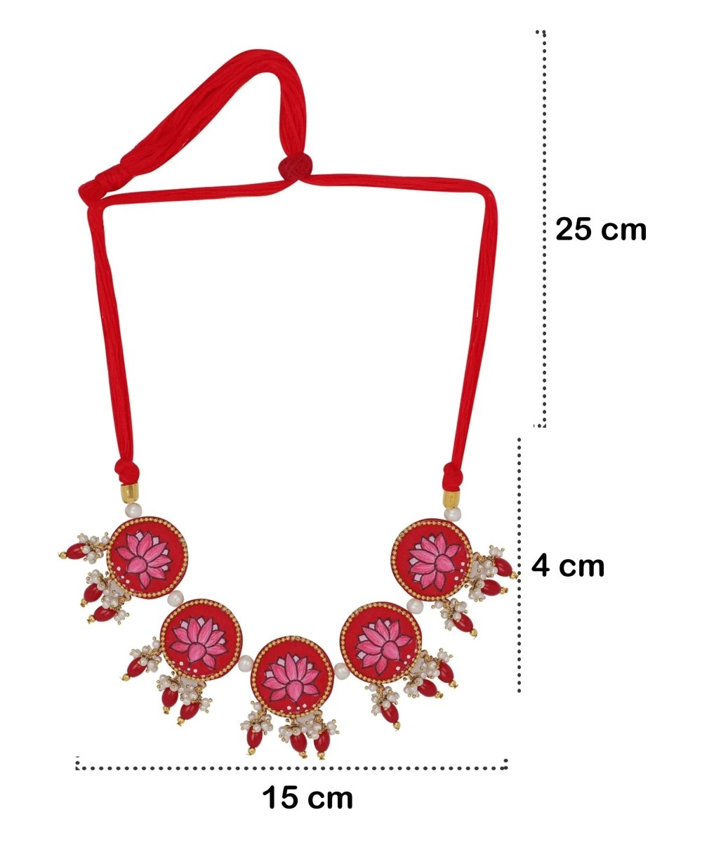 Aasiya Classic Multi Color Hand Painted (Necklace/Choker Set) HP - NP - 165 - KHOJ.CITY