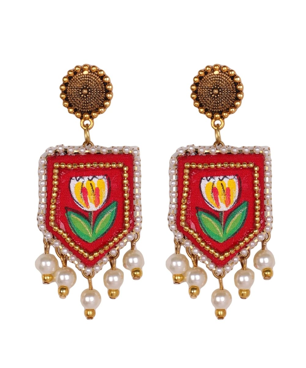 Adhira Classic Multi Color Hand Painted Bridal Jewelry (Shaadi Set) - 017 - KHOJ.CITY