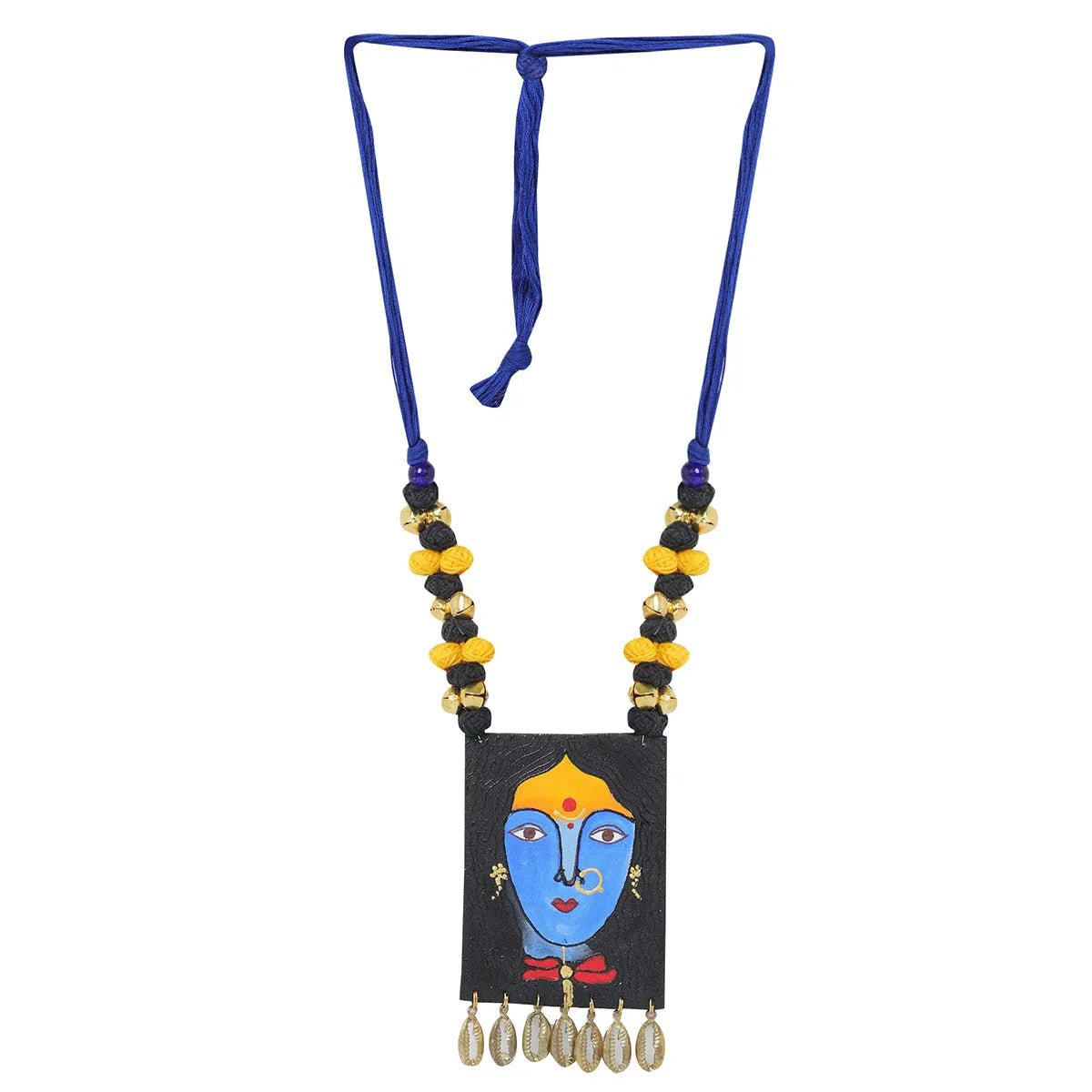 Adhisri Traditional Multi Color Hand Painted (Necklace) HP - NP - KHOJ.CITY
