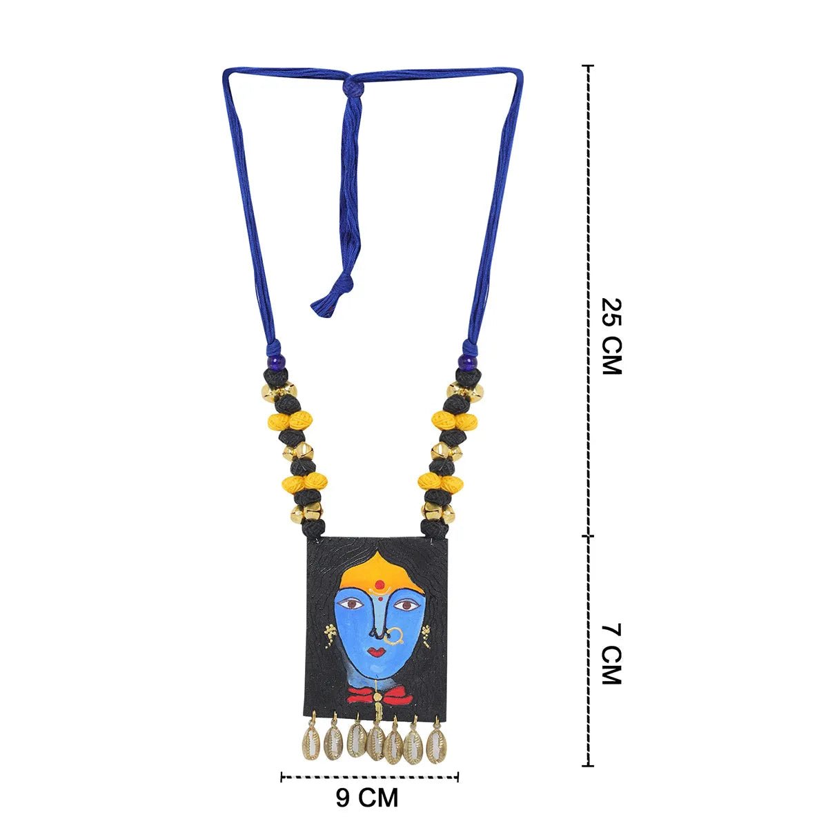 Adhisri Traditional Multi Color Hand Painted (Necklace) HP - NP - KHOJ.CITY