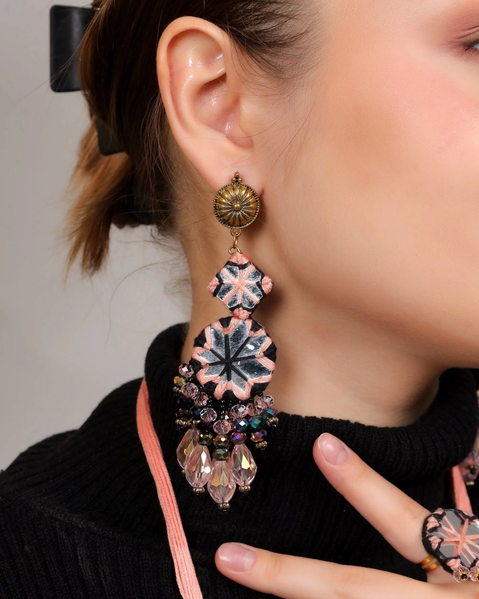 Anvi Classic Multi Color Handmade Bridal Jewelry (Shaadi Set) - 007 - KHOJ.CITY