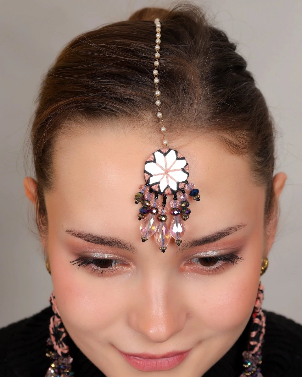 Anvi Classic Multi Color Handmade Bridal Jewelry (Shaadi Set) - 007 - KHOJ.CITY