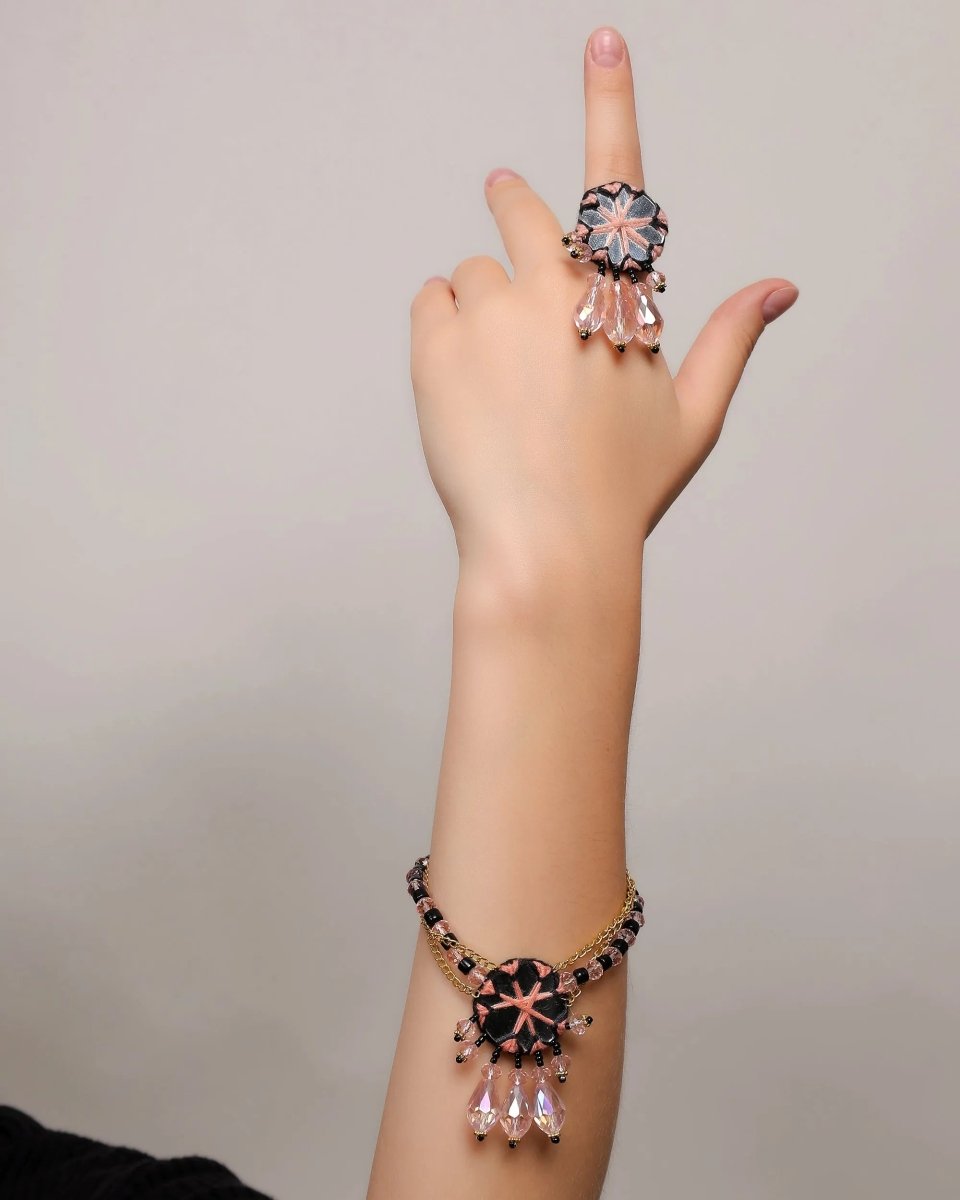 Anvi Classic Multi Color Handmade Bridal Jewelry (Shaadi Set) - 007 - KHOJ.CITY