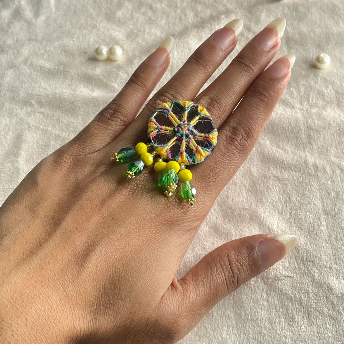 Arian Classic Multi Color Handmade (Ring) HM - RG - 009 - KHOJ.CITY