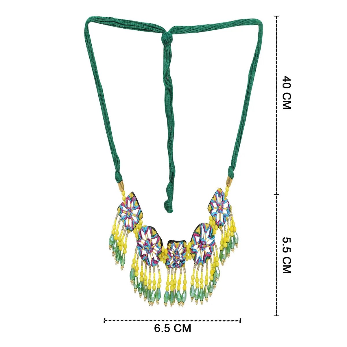 Arian Mirror Classic Multi Color Handmade (Choker) HM - NP - 002 - KHOJ.CITY