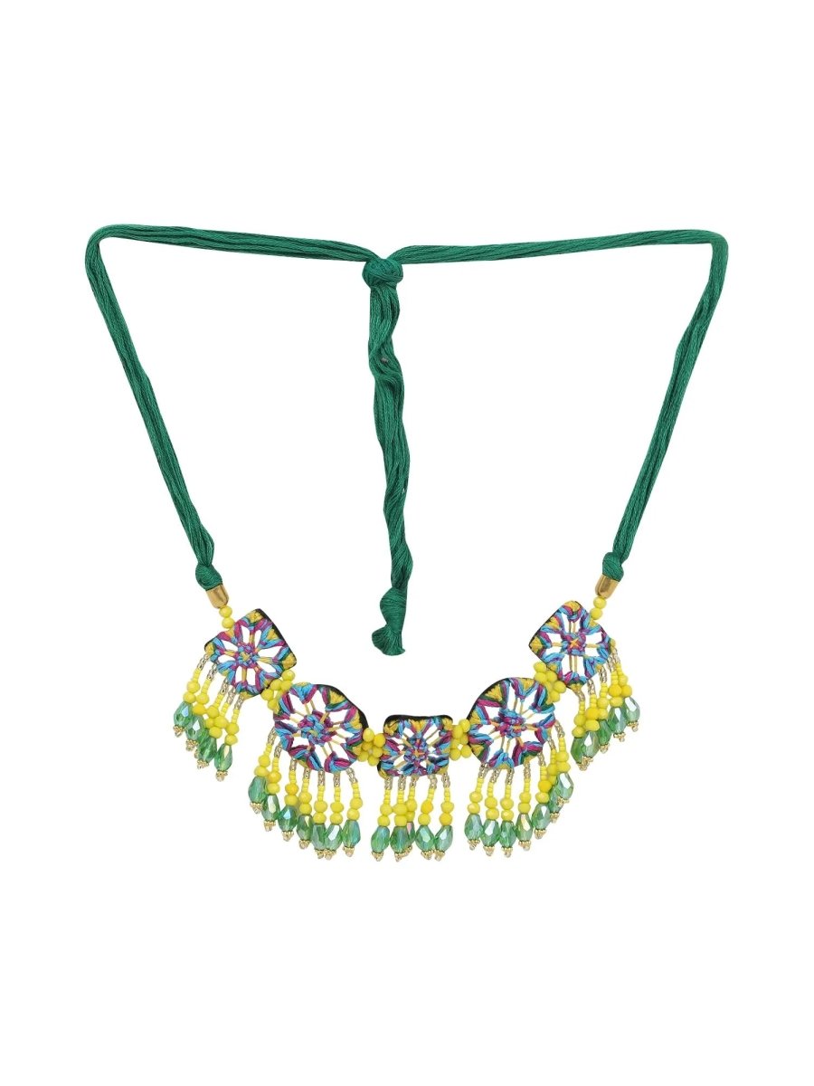 Arian Mirror Classic Multi Color Handmade (Choker) HM - NP - 002 - KHOJ.CITY