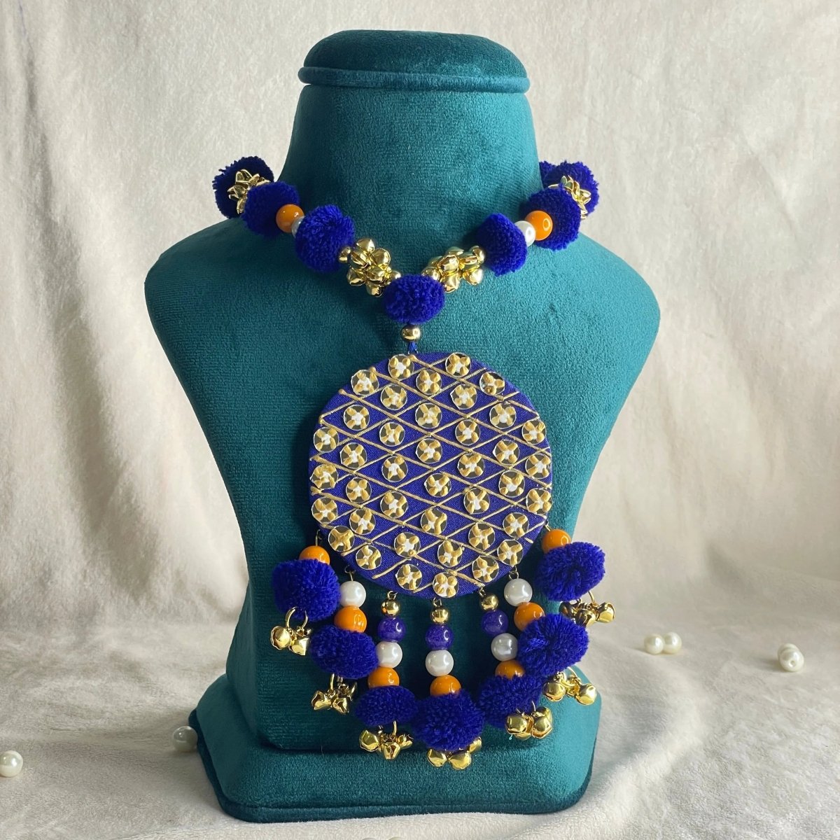 Azure Classic Multi Color Hand Painted (Necklace) HP - NP - 125 - KHOJ.CITY