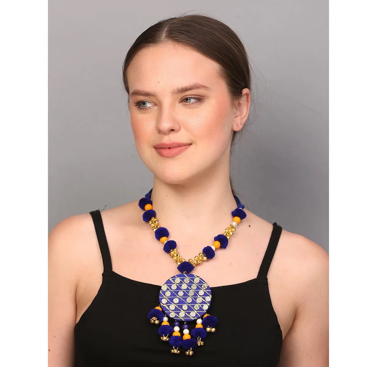 Azure Classic Multi Color Hand Painted (Necklace) HP - NP - 125 - KHOJ.CITY