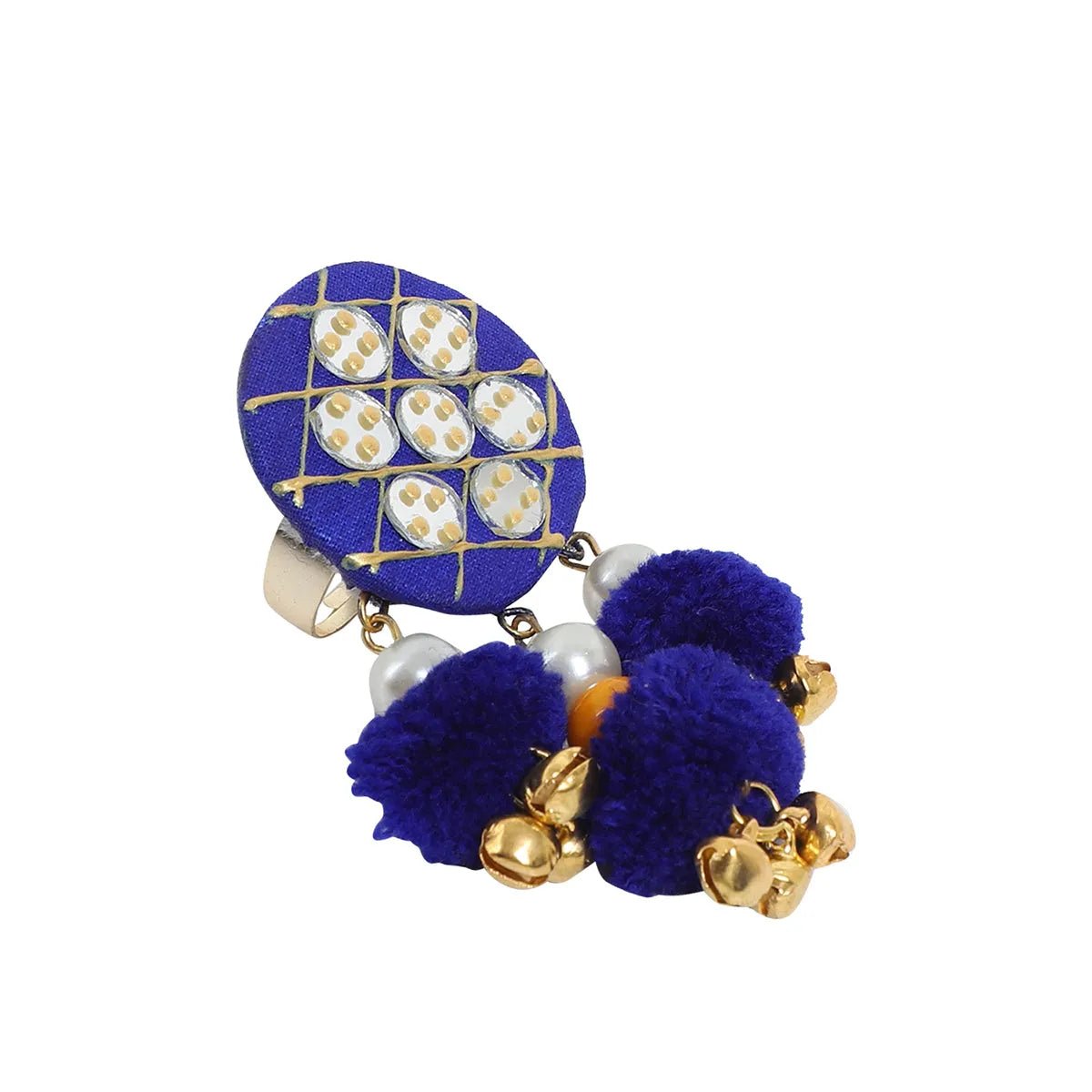 Azure Classic Multi Color Hand Painted (Ring) HP - RG - 016 - KHOJ.CITY