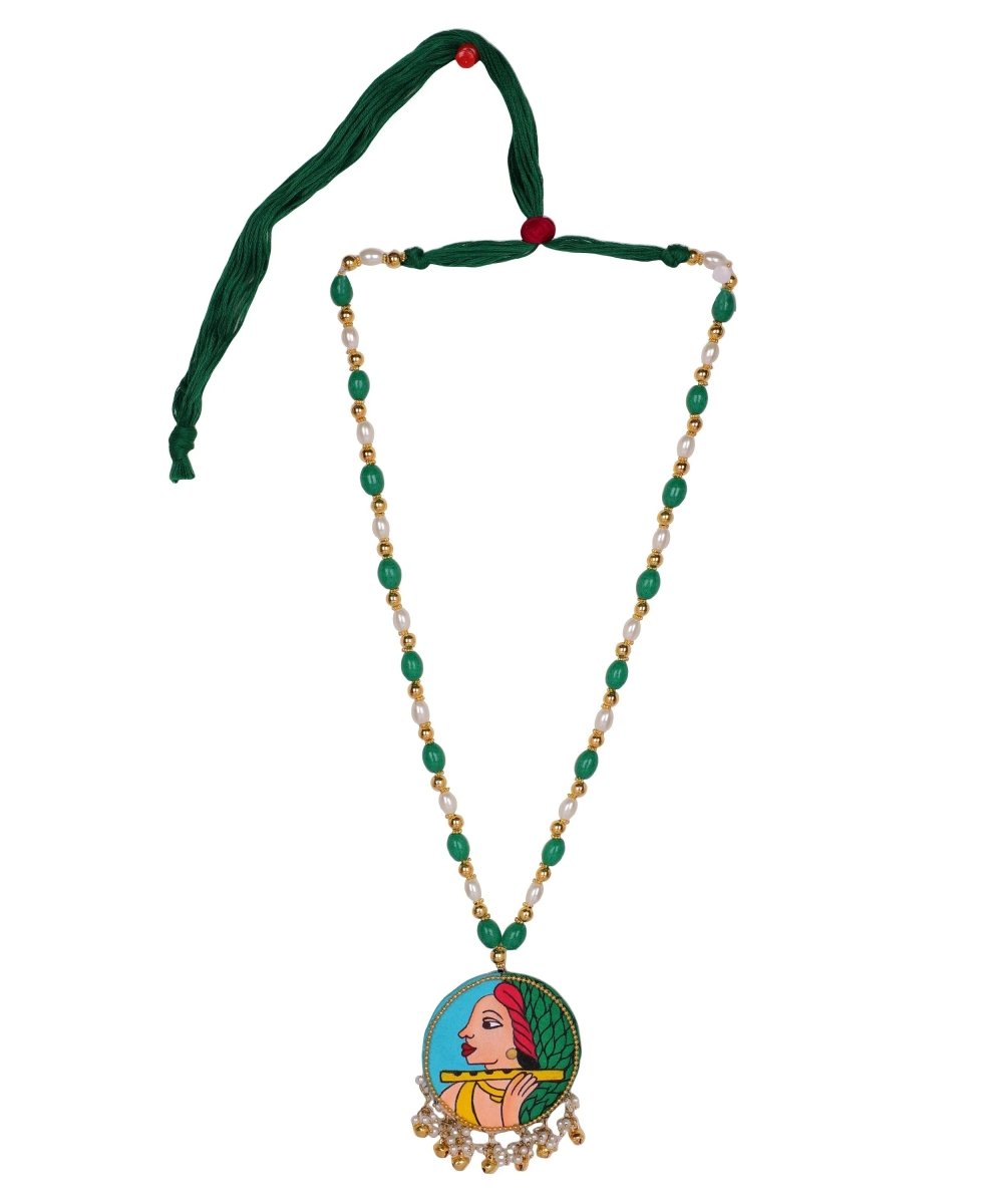 Bansy Classic Multi Color Hand Painted (Necklace) HP - NP - 177 - KHOJ.CITY