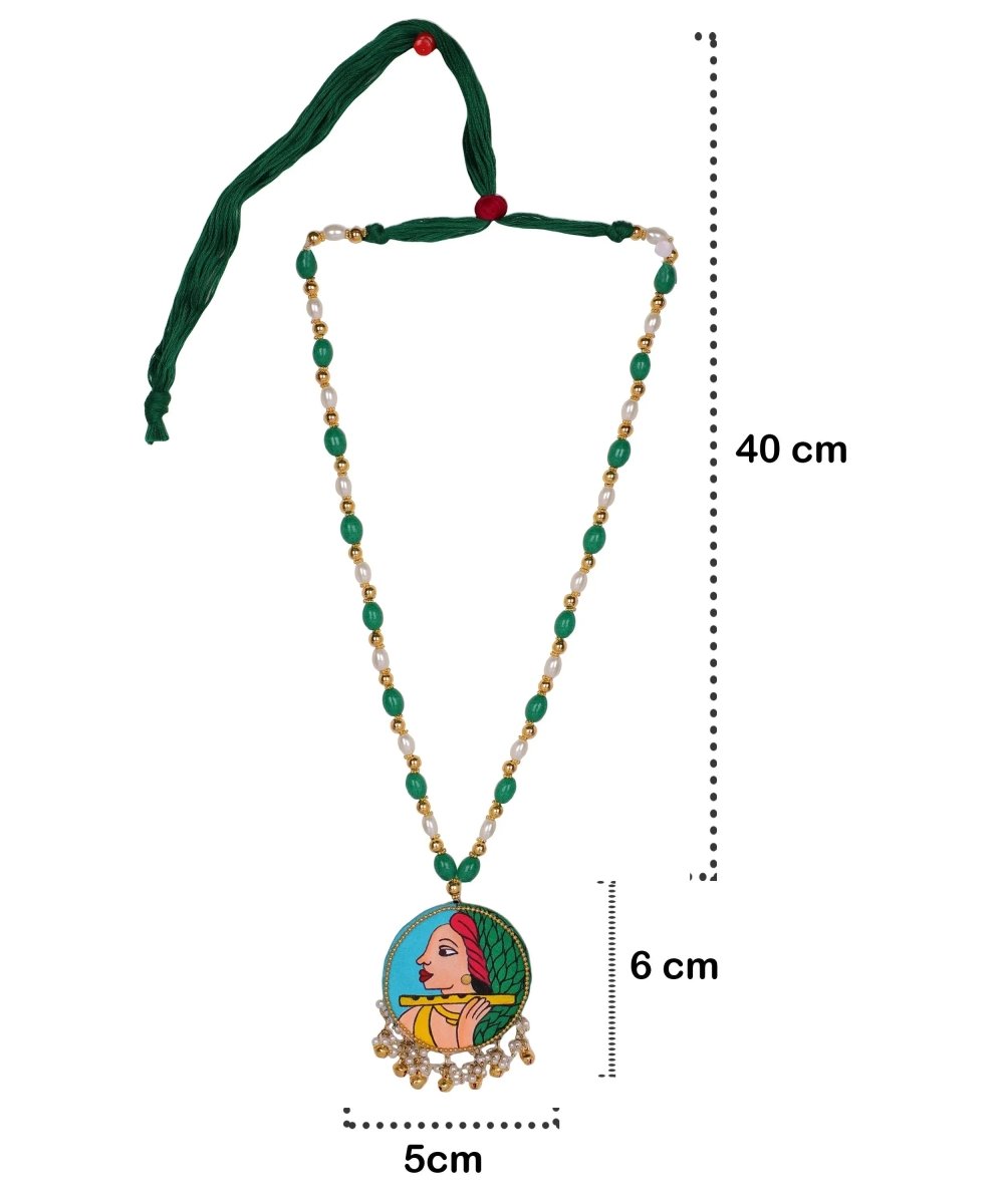 Bansy Classic Multi Color Hand Painted (Necklace Set) HP - NP - 178 - KHOJ.CITY