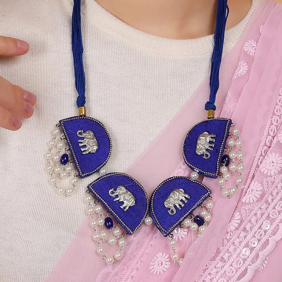 Blue Dome Classic Multi Color Handmade (Choker Set) HM - NP - 003 - KHOJ.CITY