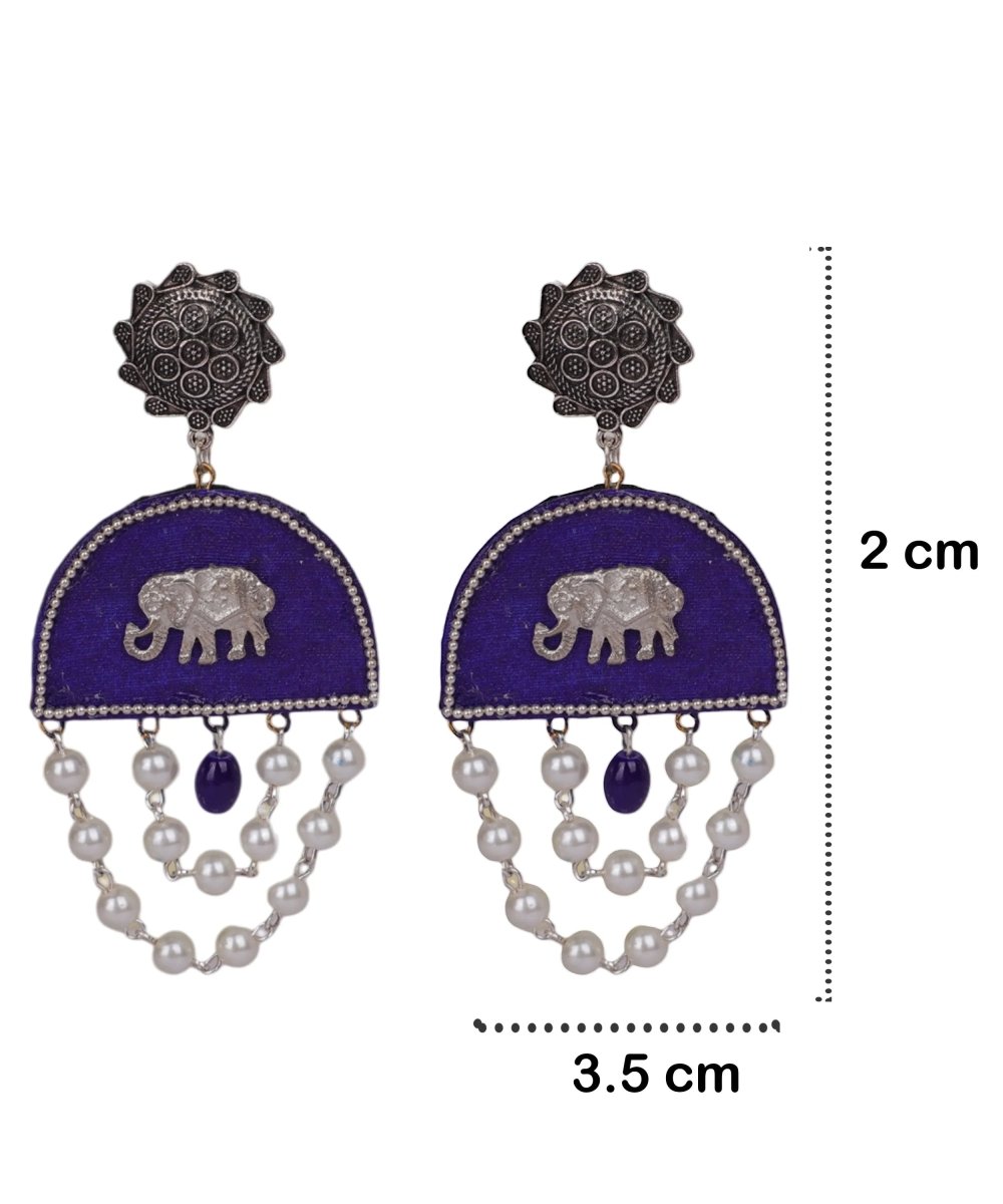Blue Dome Classic Multi Color Handmade (Earrings) HM - ER - 268 - KHOJ.CITY