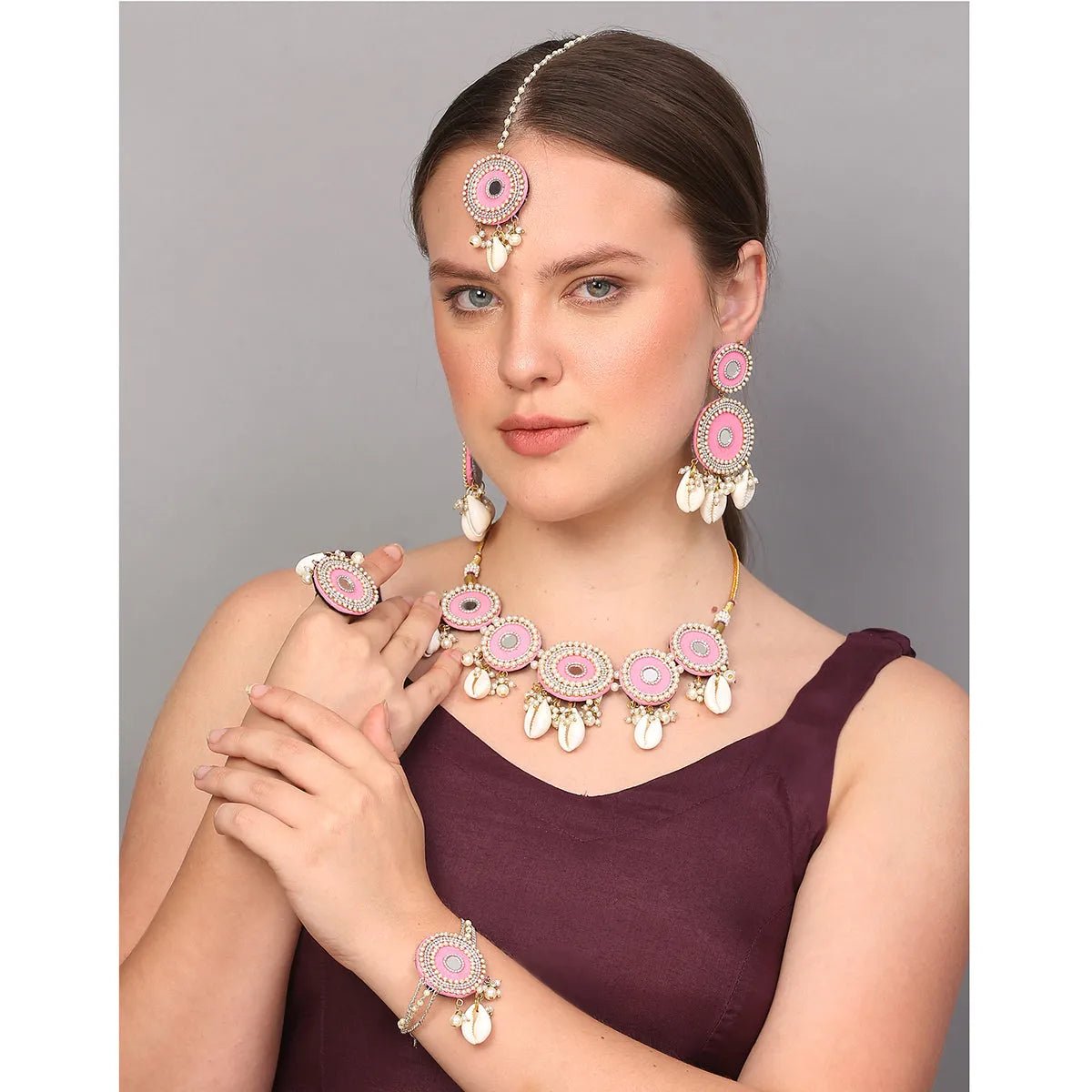 Blush Classic Multi Color Handmade (Shaadi set) HM - NP - KHOJ.CITY