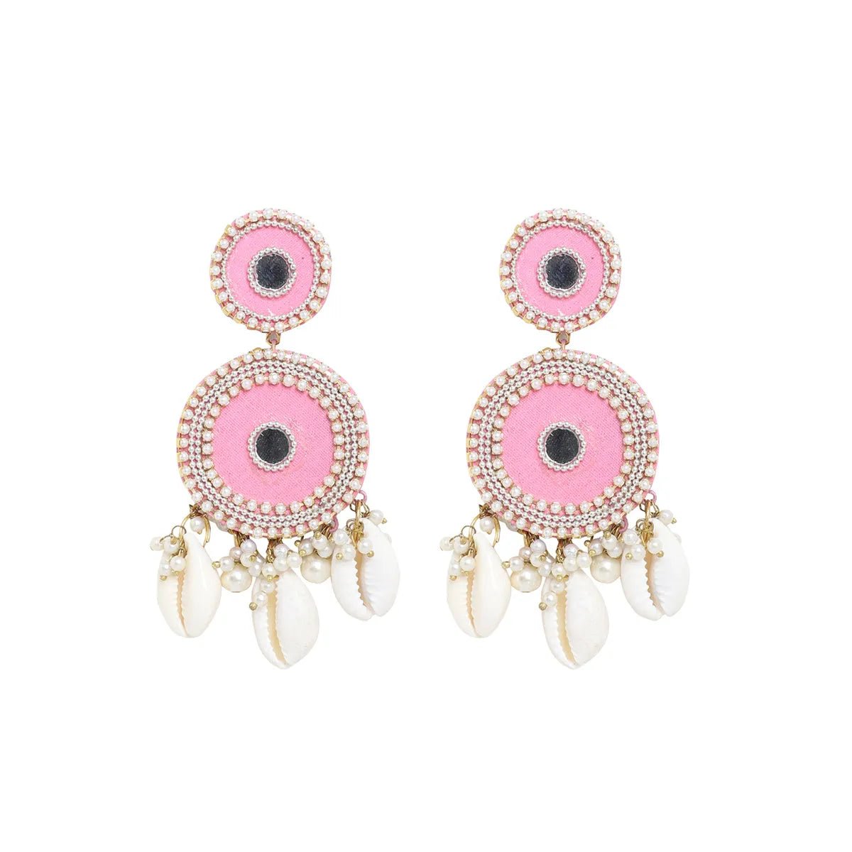 Blush Traditional Multi Color Handmade Drop (Earrings) HM - ER - 053 - KHOJ.CITY