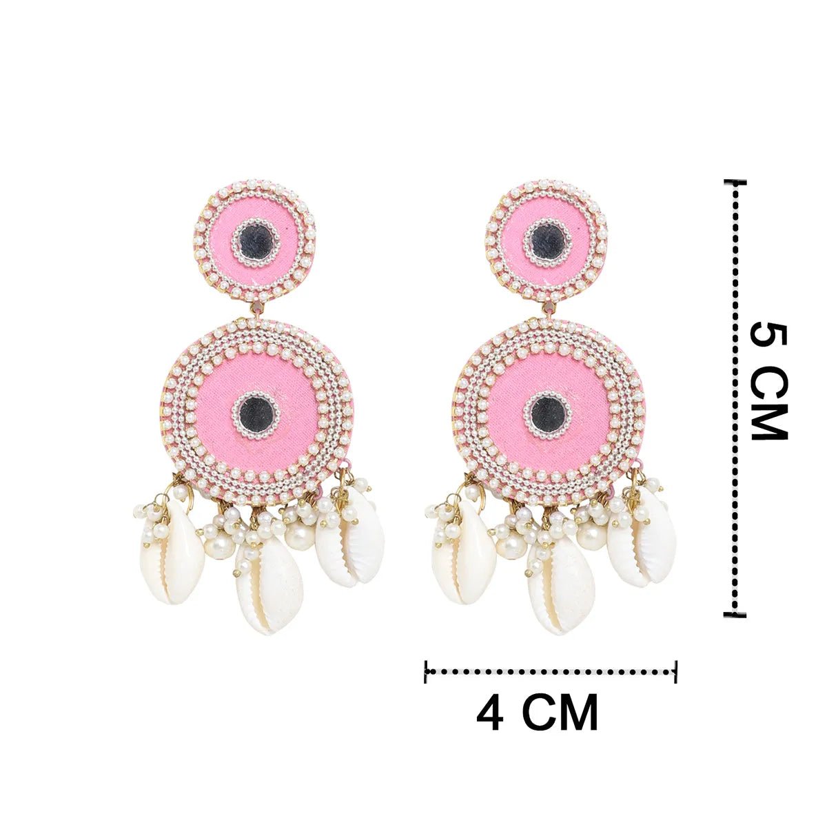 Blush Traditional Multi Color Handmade Drop (Earrings) HM - ER - 053 - KHOJ.CITY