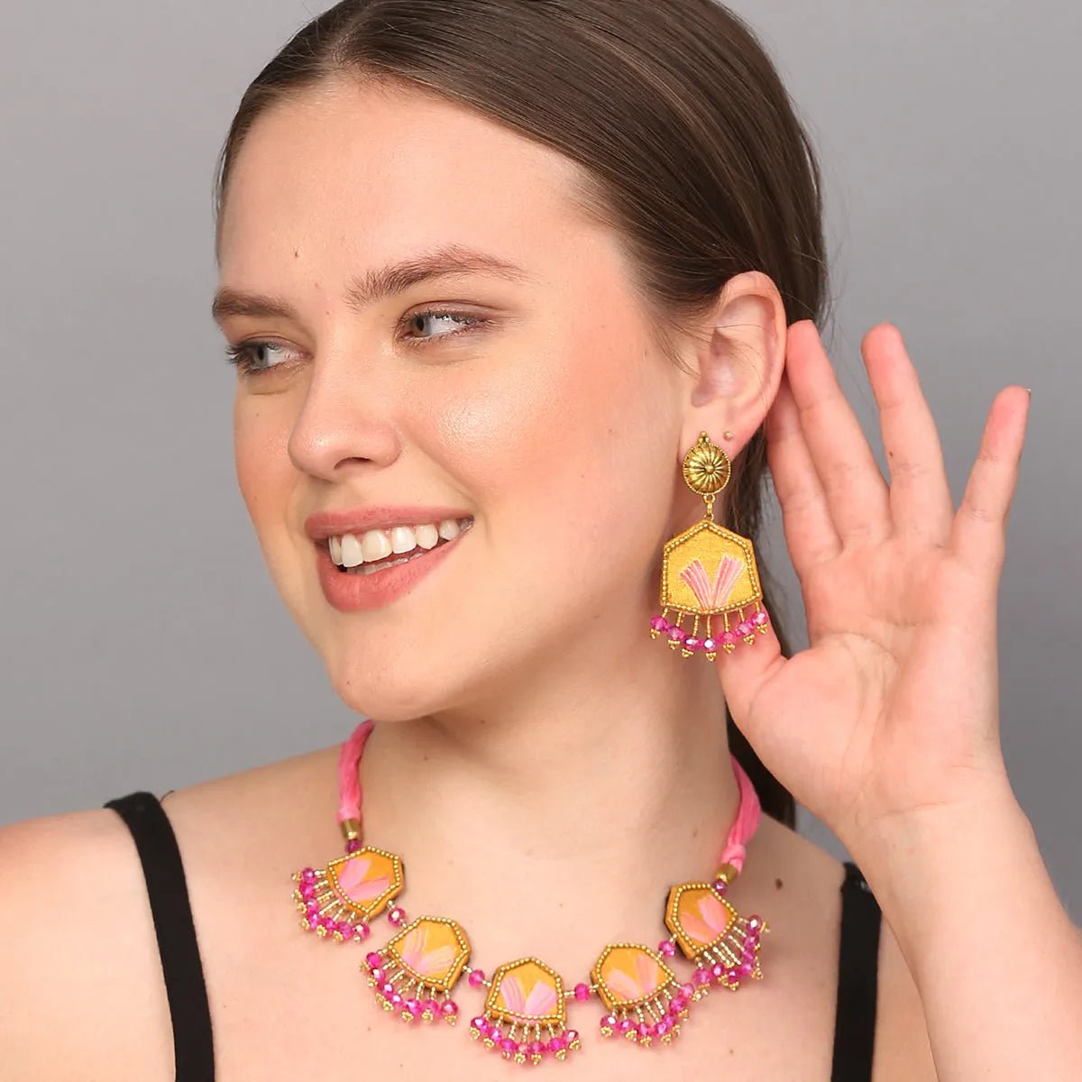 Candy Traditional Multi Color Handmade (Choker set) HP - NP - KHOJ.CITY