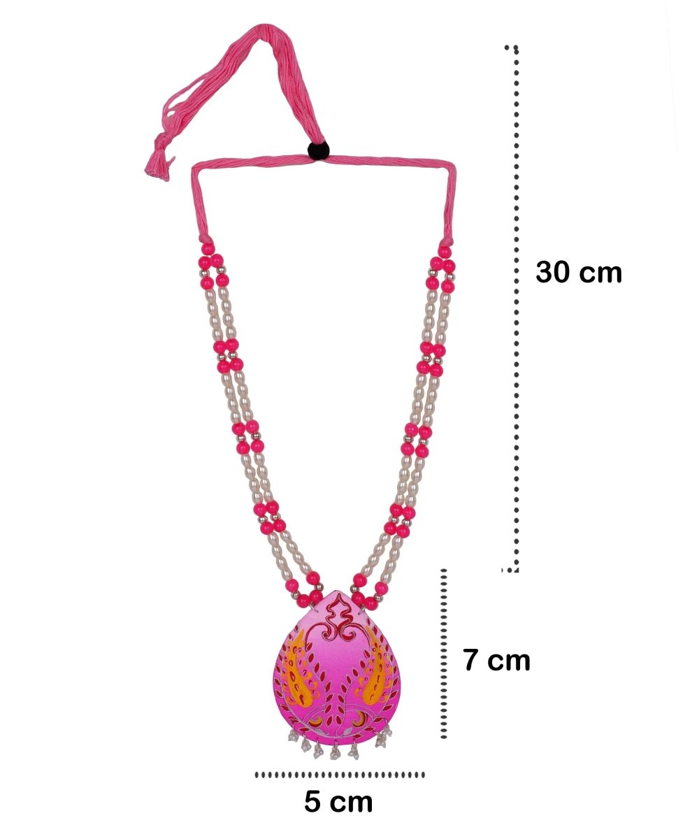 Charita Classic Multi Color Hand Painted (Necklace) HP - NP - 025 - KHOJ.CITY