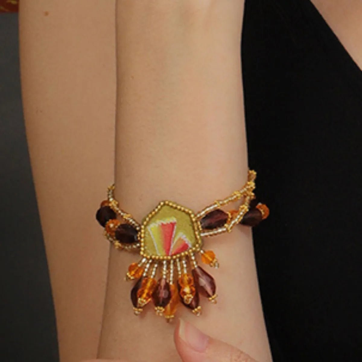 Cheerful Bloom Classic Gold Handmade (Bracelets) HP - BR - KHOJ.CITY