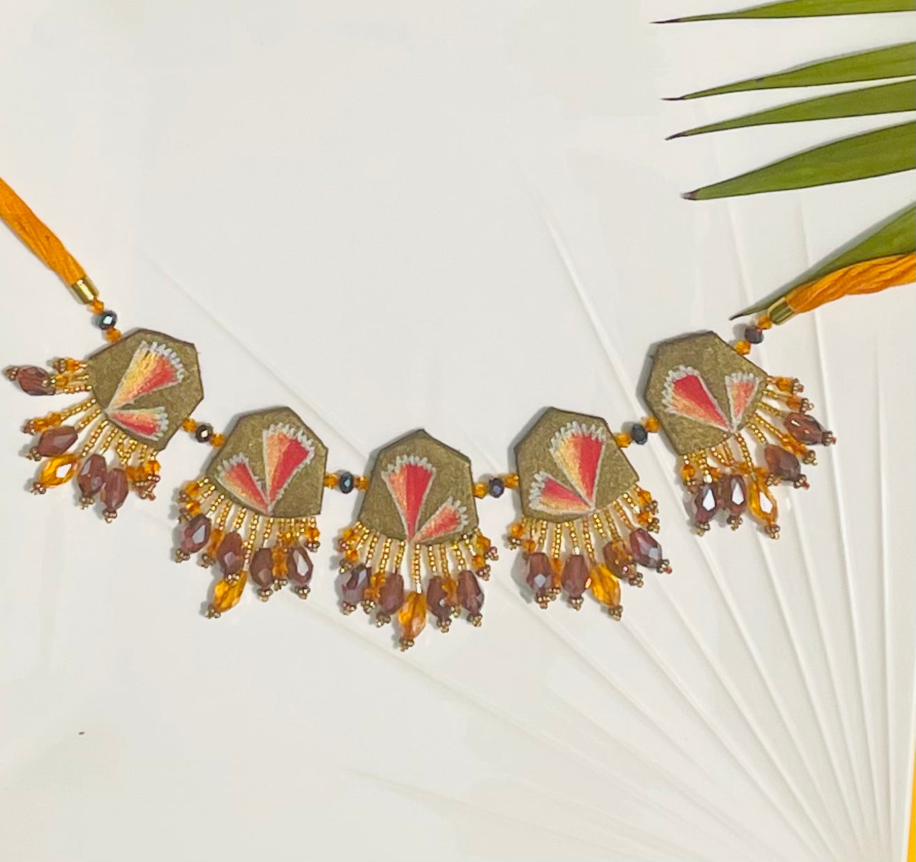 Cheerful Bloom Classic Gold Handmade (Choker) HM-NP-013 - KHOJ.CITY