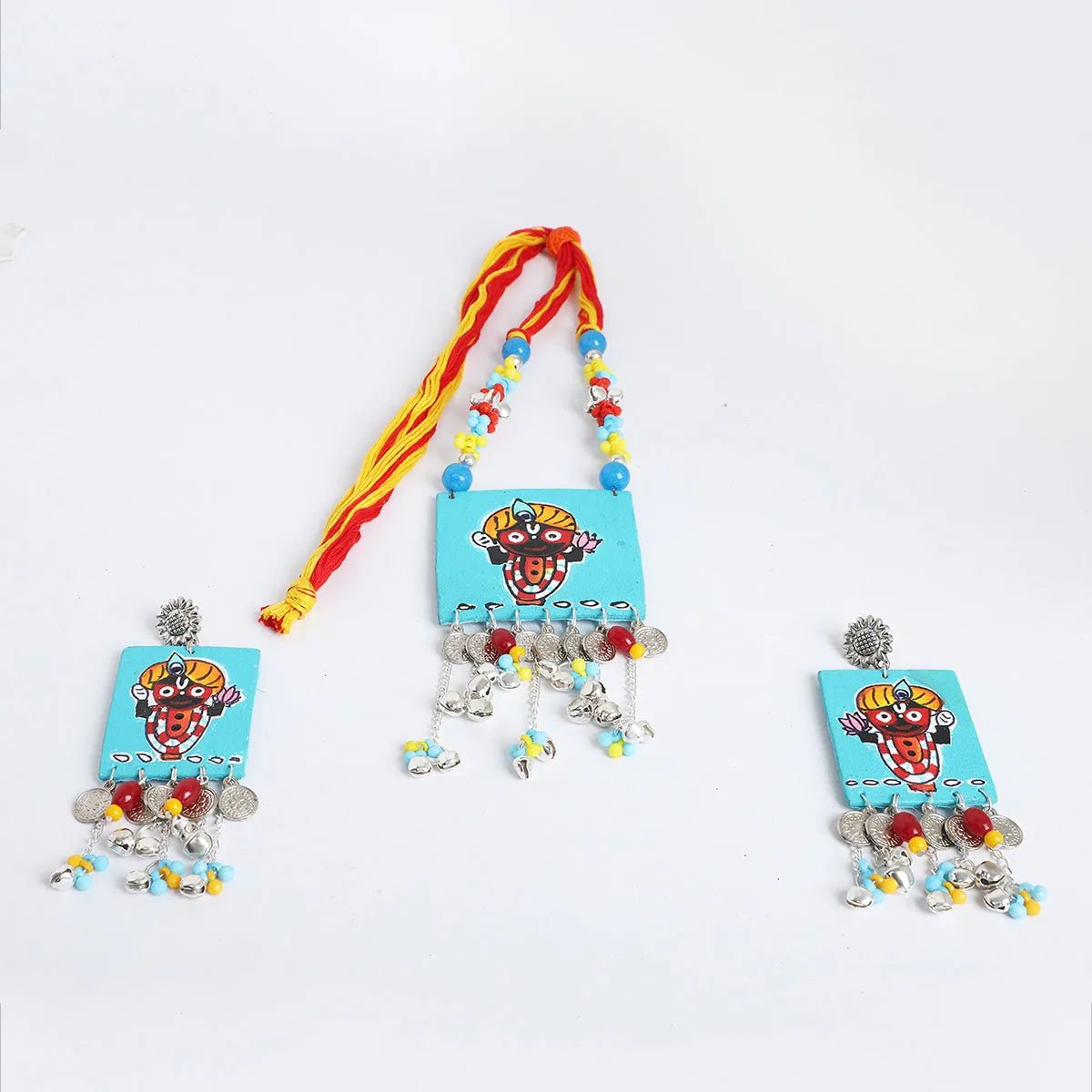 Damodar Puri Jagannath Traditional Multi Color Handmade (Necklace set) HP - NP - KHOJ.CITY