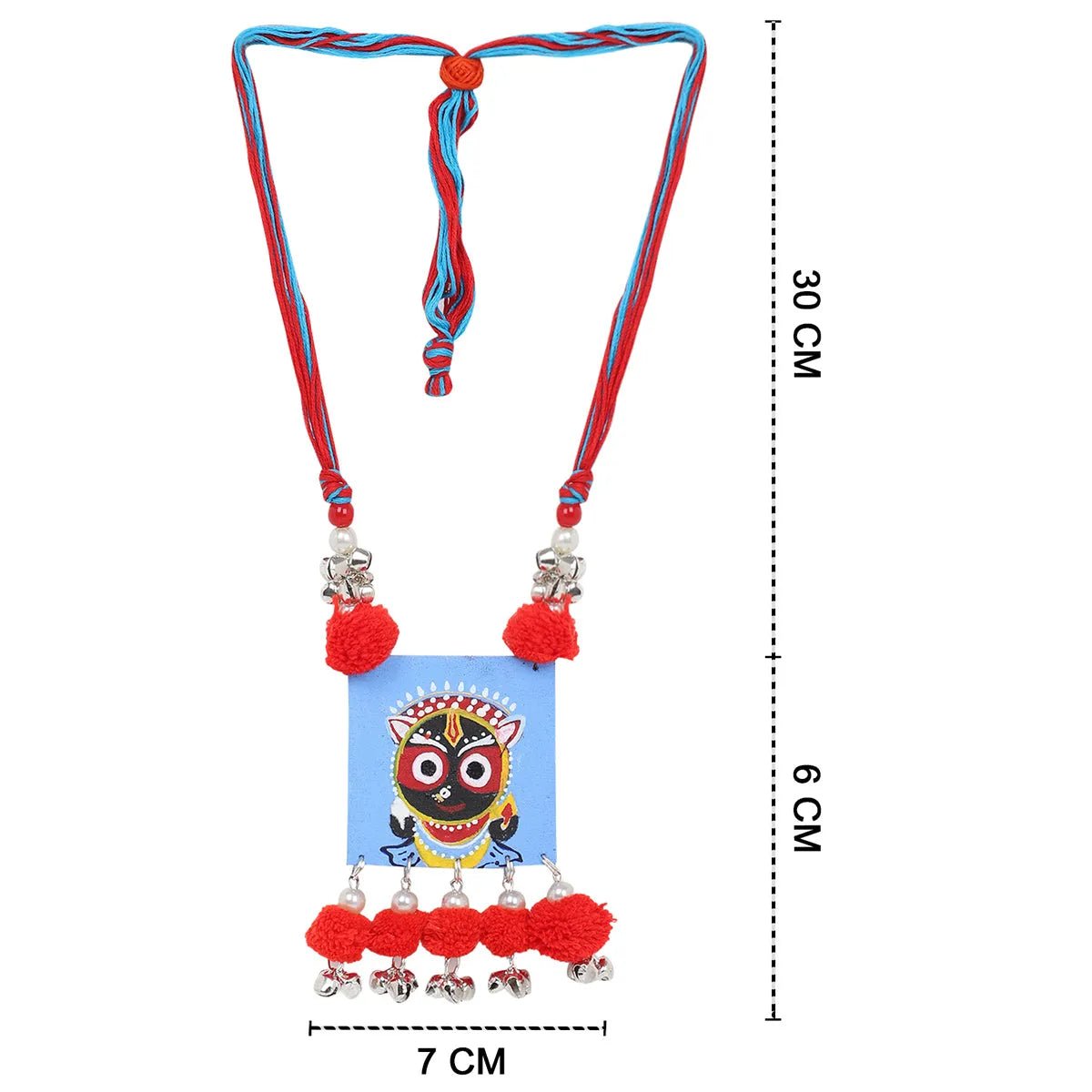 Damu Jagannath Traditional Multi Color Hand Painted (Necklace) HP - NP - 147 - KHOJ.CITY