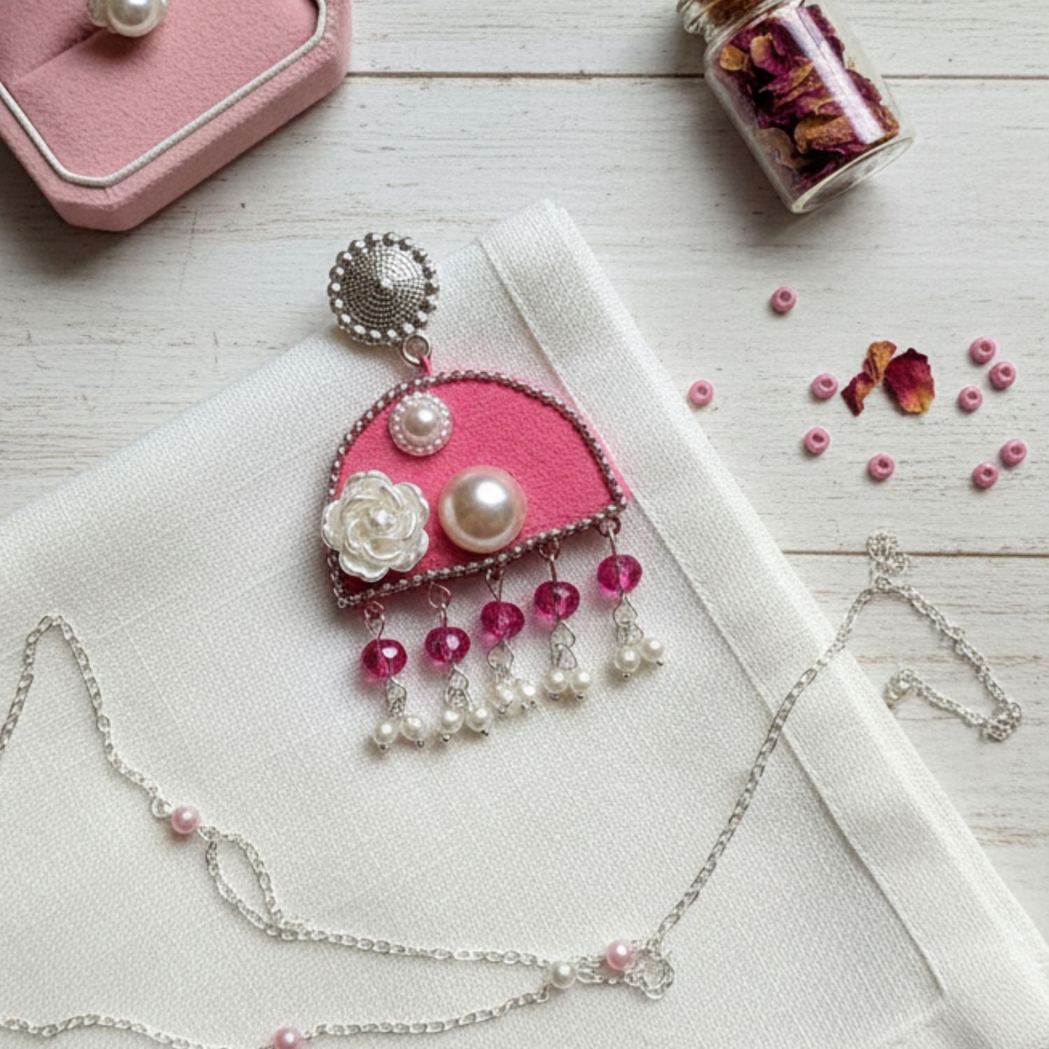 Dew Drop Multi Color Hand Painted Drop (Earrings) HP-ER