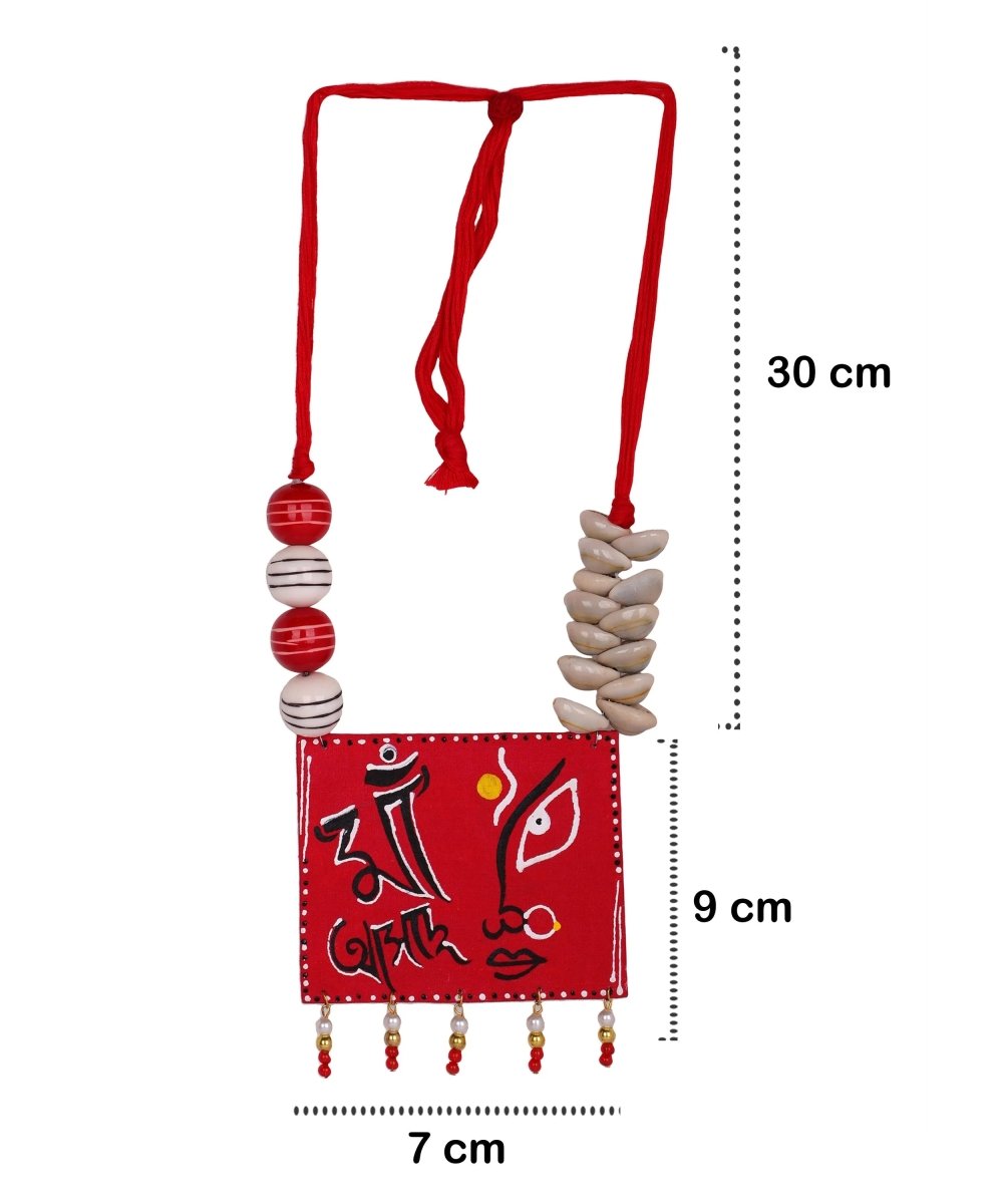 Dhaatri Classic Multi Color Hand Painted (Necklace) HP - NP - 033 - KHOJ.CITY