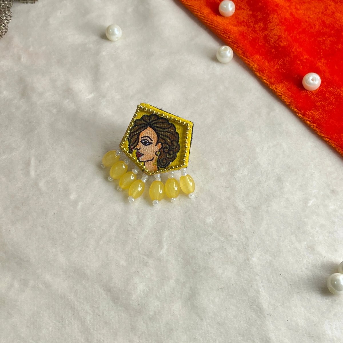 Doll Classic Multi Color Hand Painted (Ring) HP - RG - 009 - KHOJ.CITY