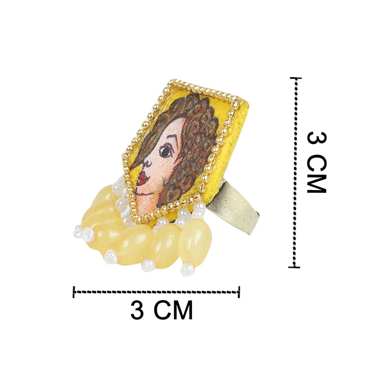 Doll Classic Multi Color Hand Painted (Ring) HP - RG - 009 - KHOJ.CITY