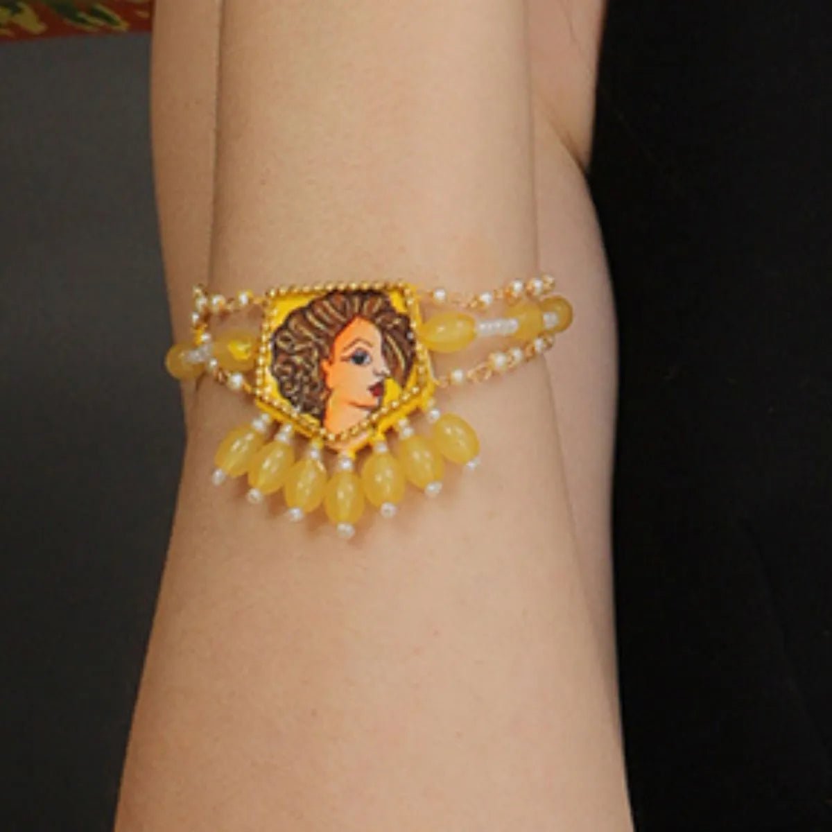 Doll Traditional Multi Color Hand Painted (Bracelet) HP - BR - 012 - KHOJ.CITY