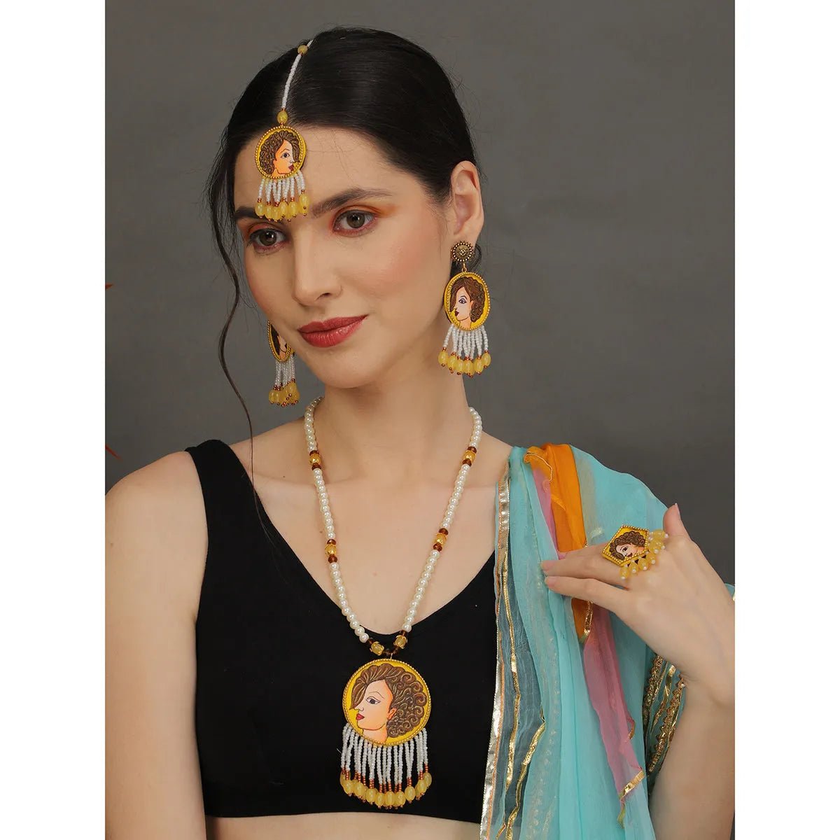 Doll Traditional Yellow Handmade (Shaadi Set) HM - NP - KHOJ.CITY