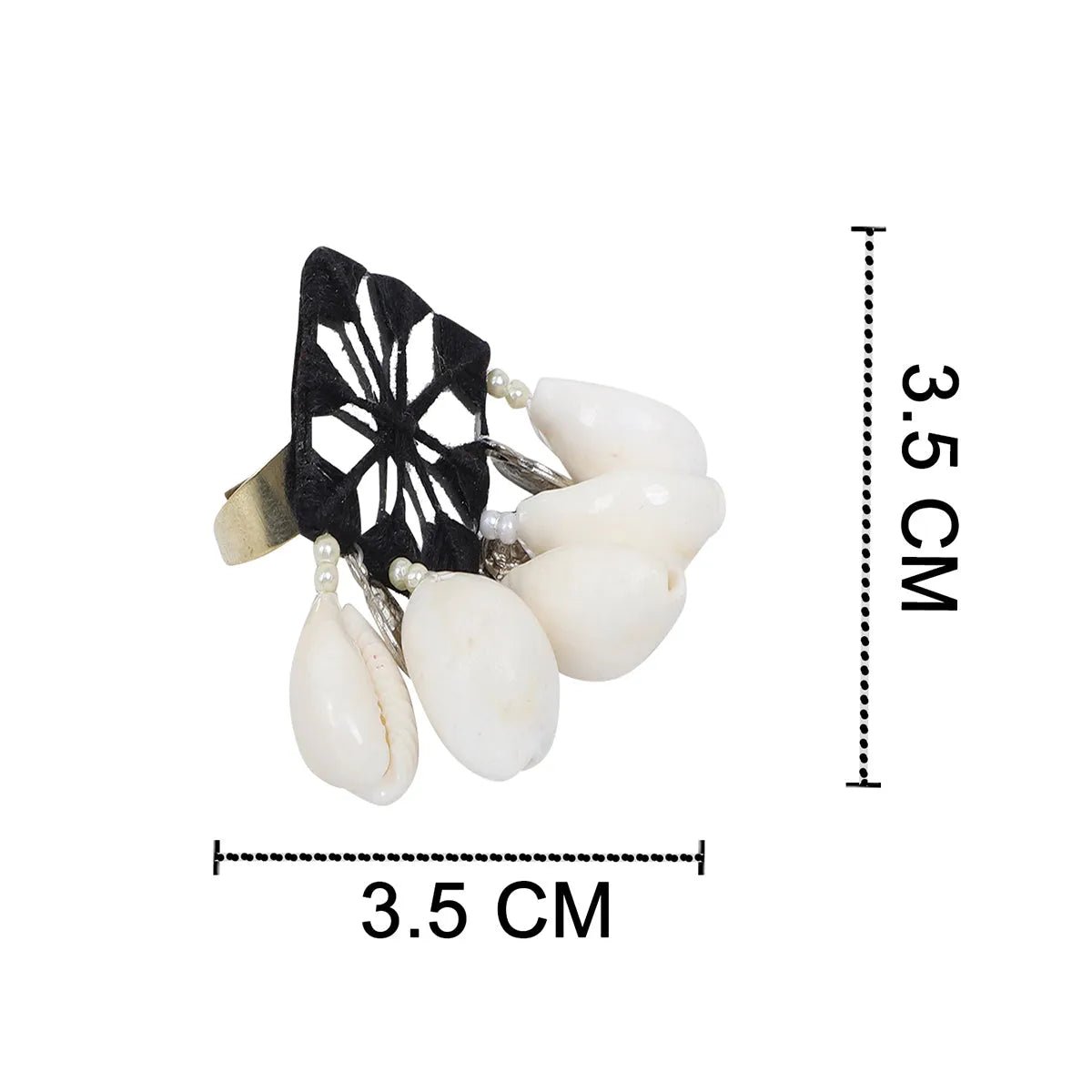 Ebony Classic Multi Color Handmade (Ring) HM - RG - 005 - KHOJ.CITY