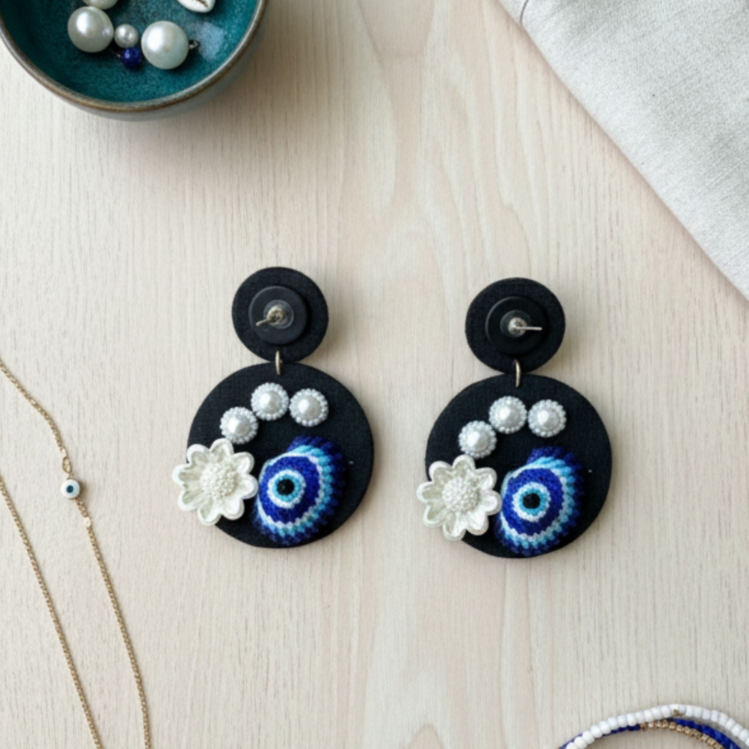 Envy Multi Color Hand Painted Drop (Earrings) HP-ER