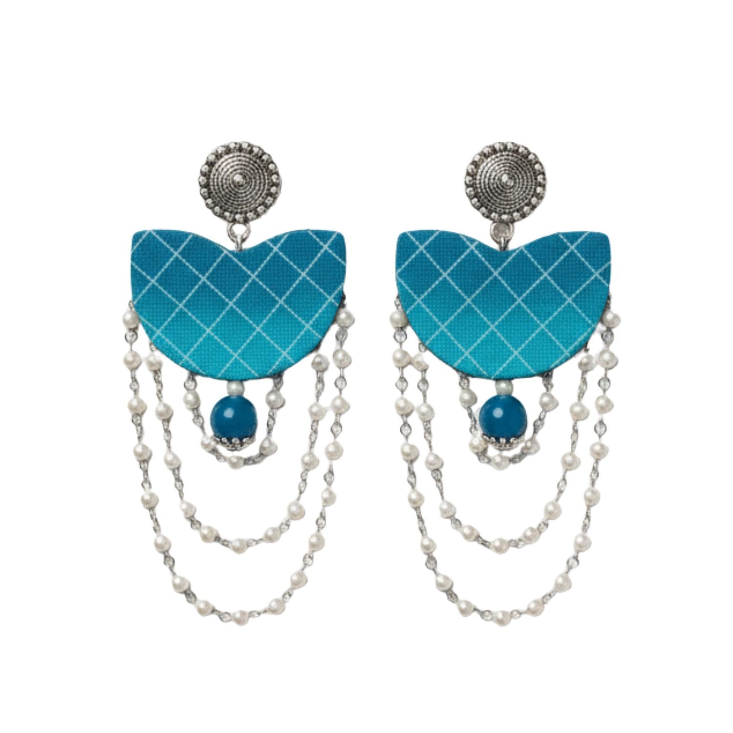 Pearl Stream Multi Color Hand Painted Drop (Earrings) HP-ER