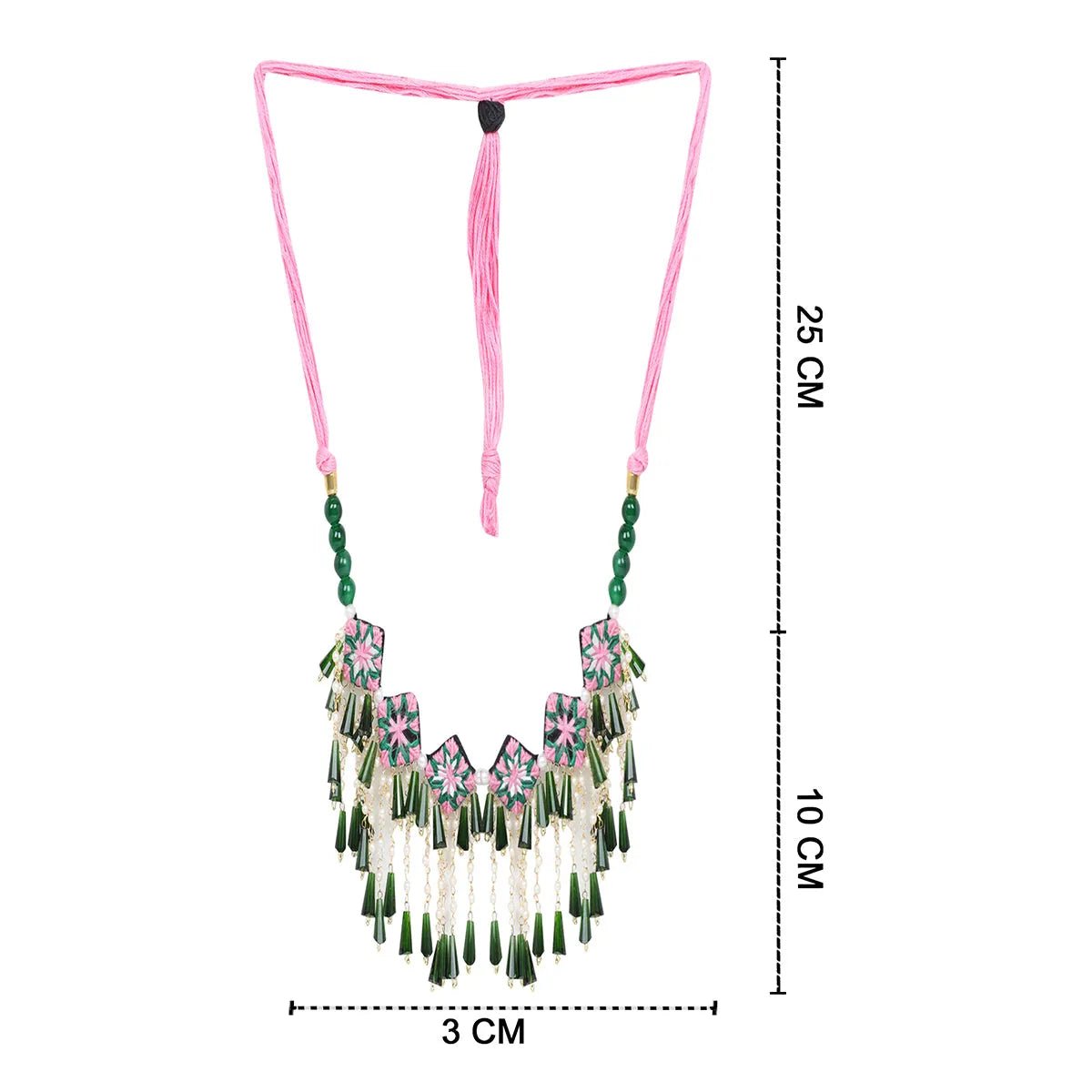 Ekaa Kalaratri Mirror Traditional Multi Color Handmade (Choker) HM - NP - KHOJ.CITY