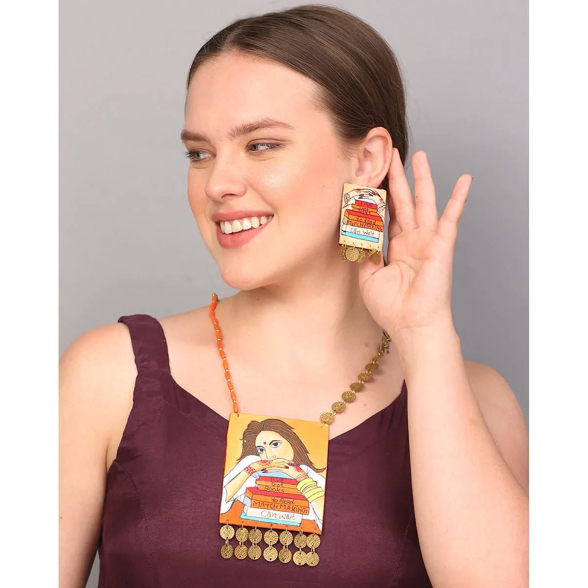 Geeky Urban Naari Bohemian Multi Color Handmade (Necklace set) HP - NP - KHOJ.CITY