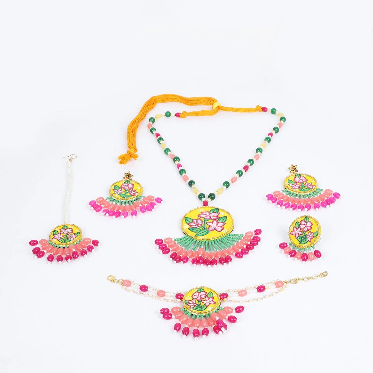 Gladiolus Traditional Yellow Handmade (Shaadi set) HP - NP - KHOJ.CITY