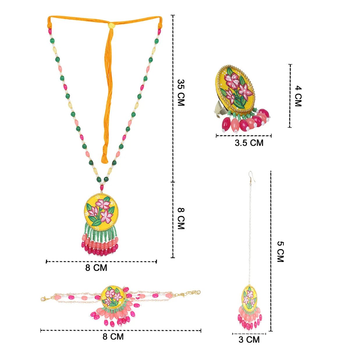 Gladiolus Traditional Yellow Handmade (Shaadi set) HP - NP - KHOJ.CITY