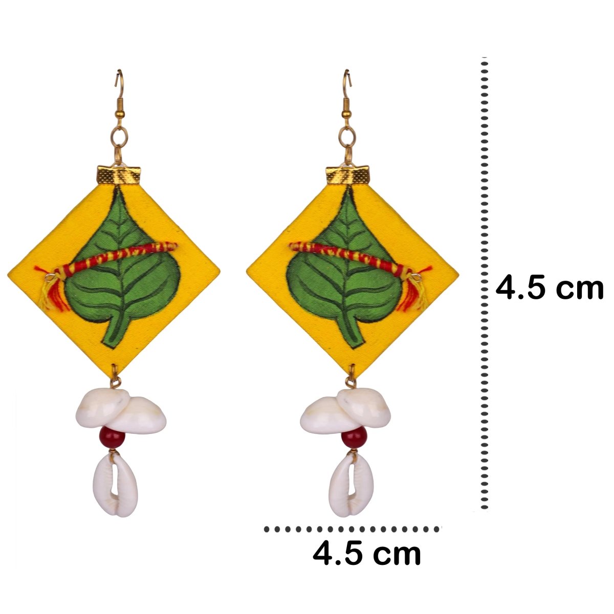 Gopala Traditional Multi Color Hand Painted Drop (Earrings) HP - ER - 065 - KHOJ.CITY